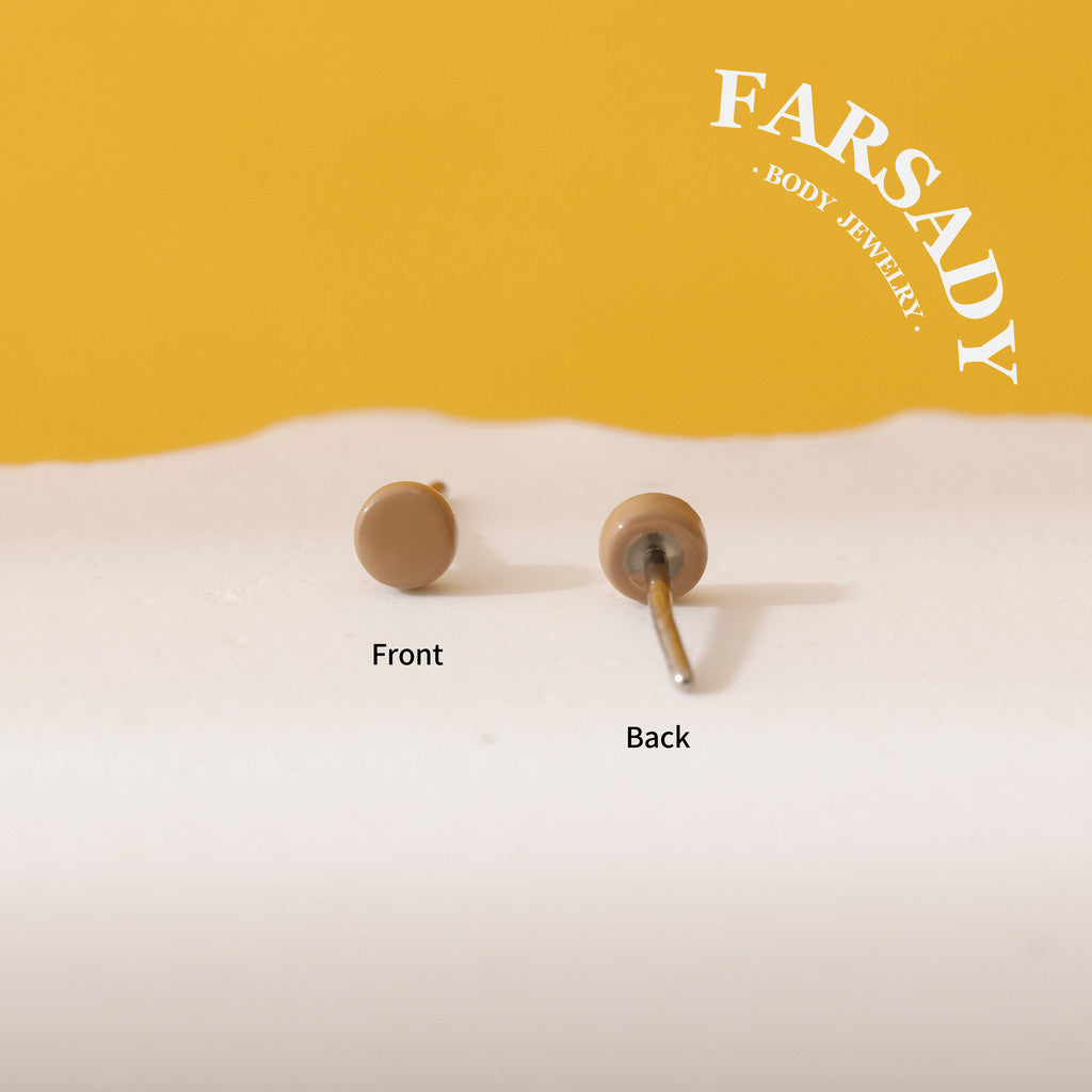 Invisible Nude - F136 Titanium Replacement Tops / Fits Threadless Ear Studs