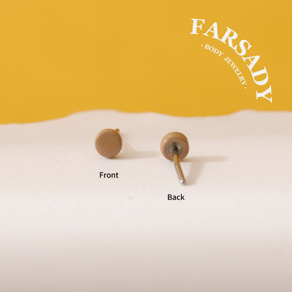 Invisible Nude - F136 Titanium Replacement Tops / Fits Threadless Ear Studs