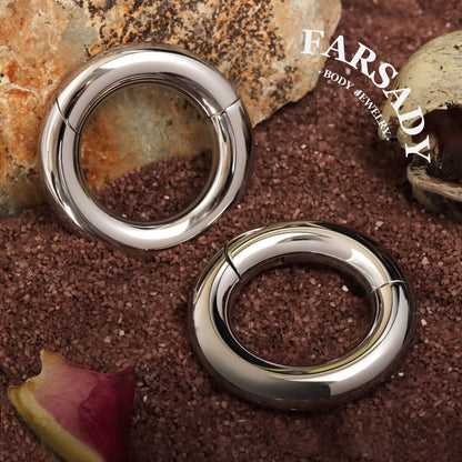 2G Ear Weights Hangers Easy Clasp Steel Plug Earrings Heavy Gauges Jewelry for 6mm Stretchered Earlobe Piercing