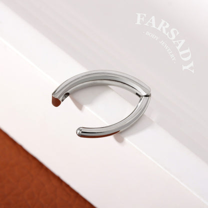 14G 16G Hinged Belly Button Clicker Minimalist Navel Ring Simple Belly Hoop Body Piercing Jewelry Daily Wear Elegant Navel Piercing Gift For Women
