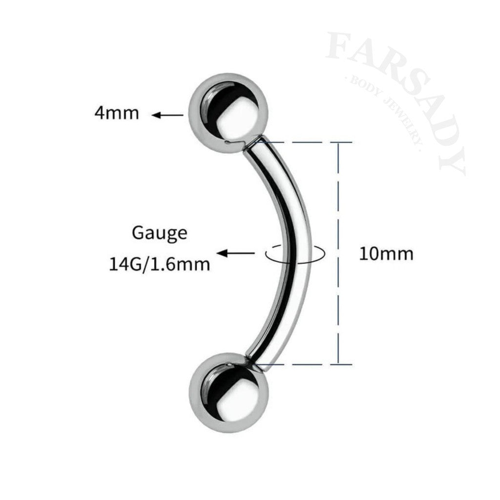 14G Titanium Tiny Ball Belly Button Ring Silver Internally Threaded Barbell 8mm 10mm 12mm Navel Piercing Non Healed Friendly Daily Wear Gift for Her