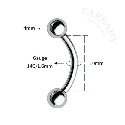 14G Titanium Tiny Ball Belly Button Ring Silver Internally Threaded Barbell 8mm 10mm 12mm Navel Piercing Non Healed Friendly Daily Wear Gift for Her