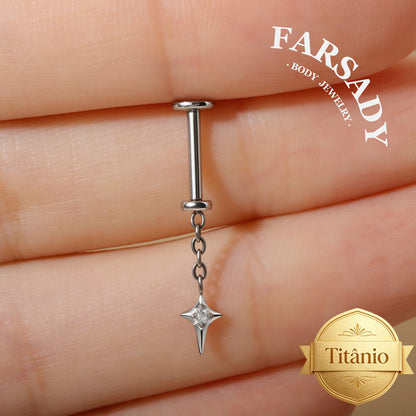 Solstice Pole - Titanium Push In Stud
