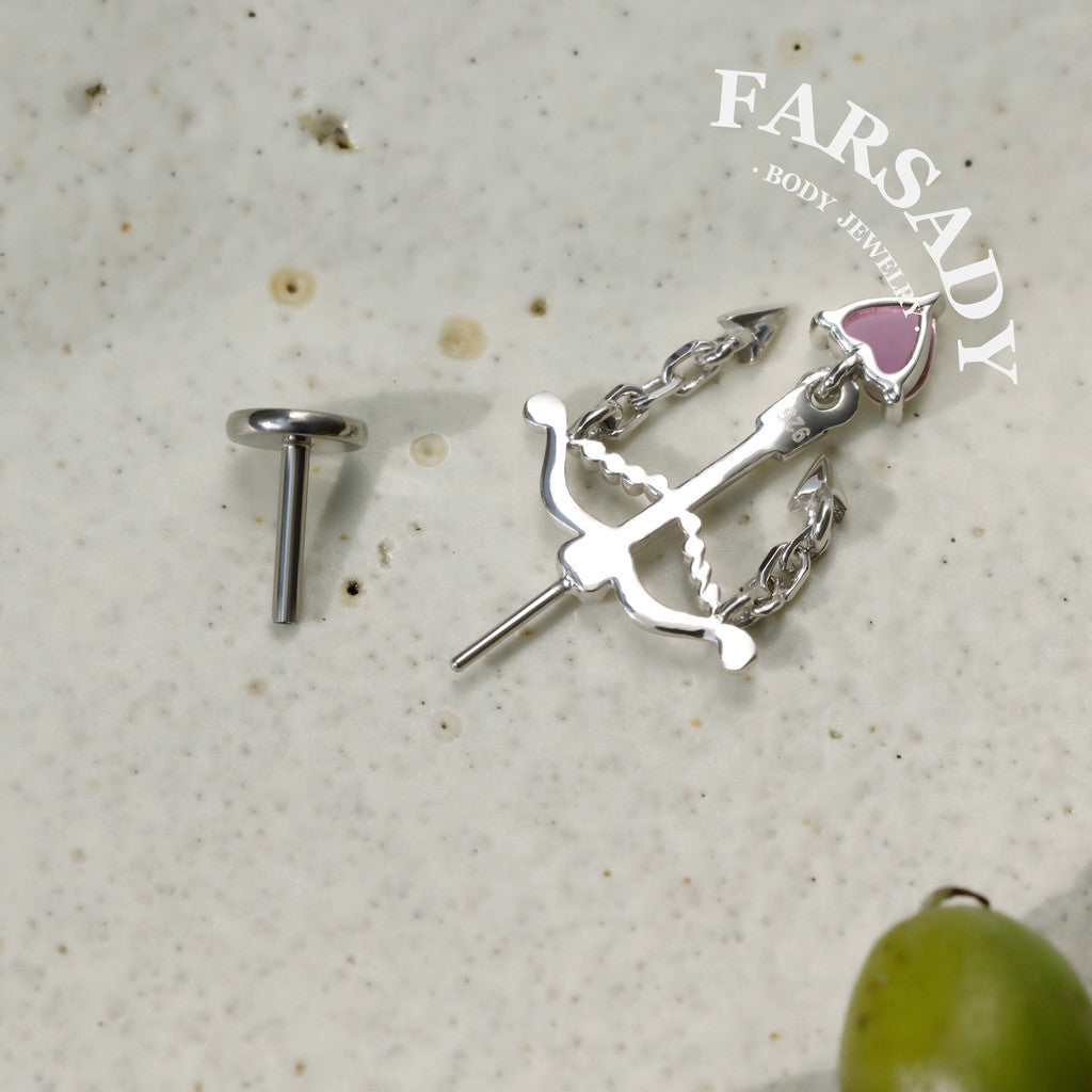 Rose Arcus - Sterling Silver Push In Stud