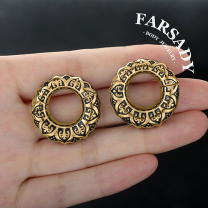 Filigree Pattern Ear Weights 2G 6mm Ear Lobe Hanger