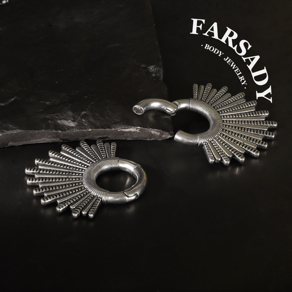 Sunshine Ear Weights High Quality Ear Hangers 2G 6mm Ear Weight Hoop Piercing Jewelry Ear Stretched Gauge Weights for Stretched Earlobe