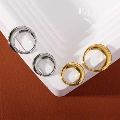 16G Titanium Moon Septum Ring  Hinged Nose Piercing Hoop Daith Helix Earring Daily Wear Accessories Gift Ready for Present Giving