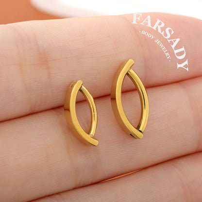 14G 16G Hinged Belly Button Clicker Minimalist Navel Ring Simple Belly Hoop Body Piercing Jewelry Daily Wear Elegant Navel Piercing Gift For Women
