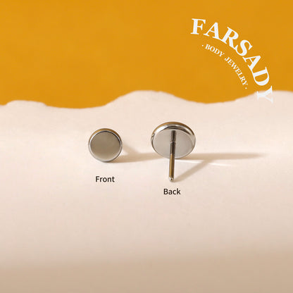 Discus Gradus - F136 Titanium Replacement Tops / Fits Threadless Ear Studs