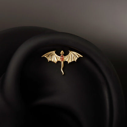 Flying Dragon Cartilage Threadless Stud